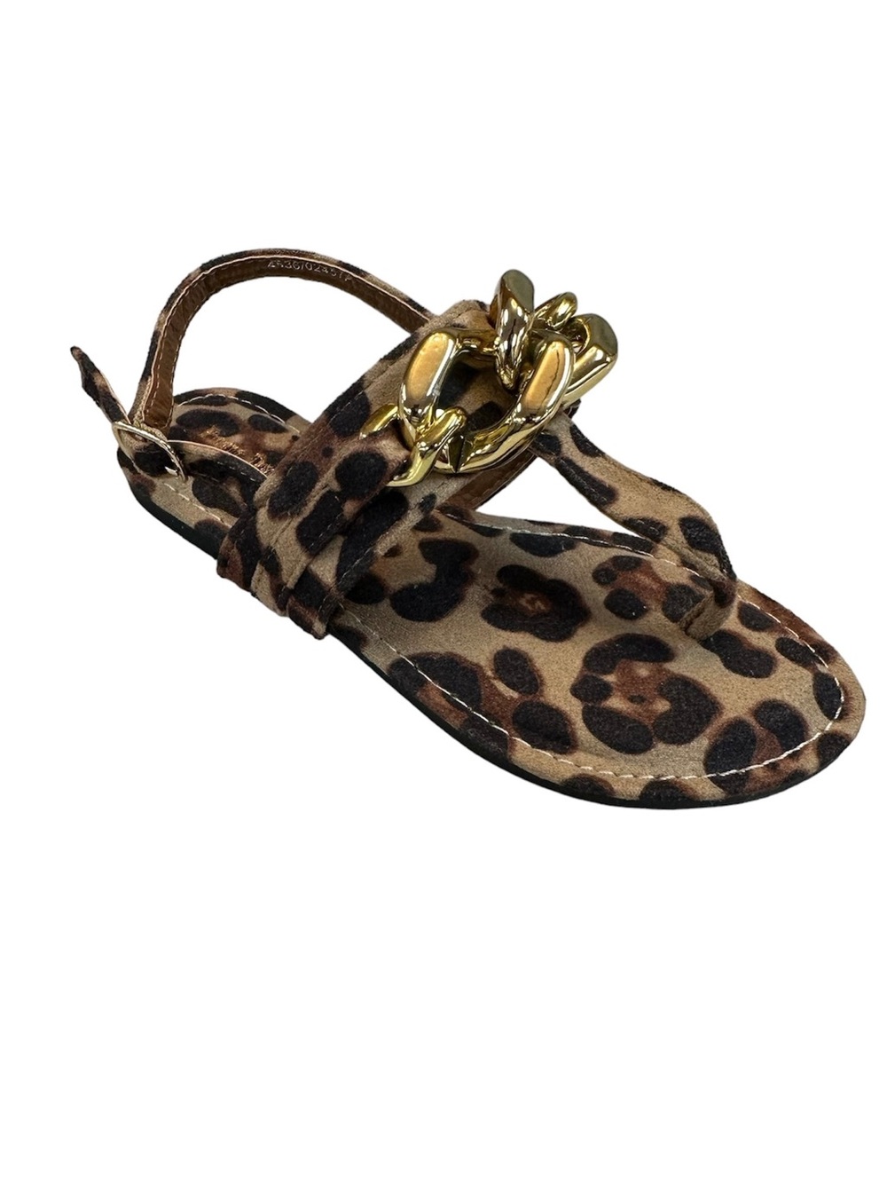 T-Strap Sandals (Leopard)